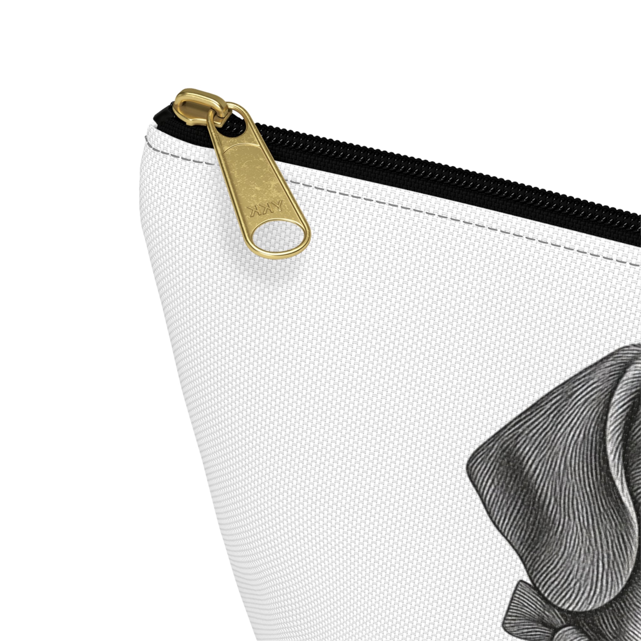Accessory Pouch w T-bottom- Toiletry bag- Barry the Distinguished Bowtie Beagle