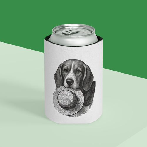 Beagle Can Cooler —Fergus the Hat Thief