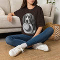 Beagle Portrait T-Shirt — Realistic Dog Face Tee for Dog Lovers