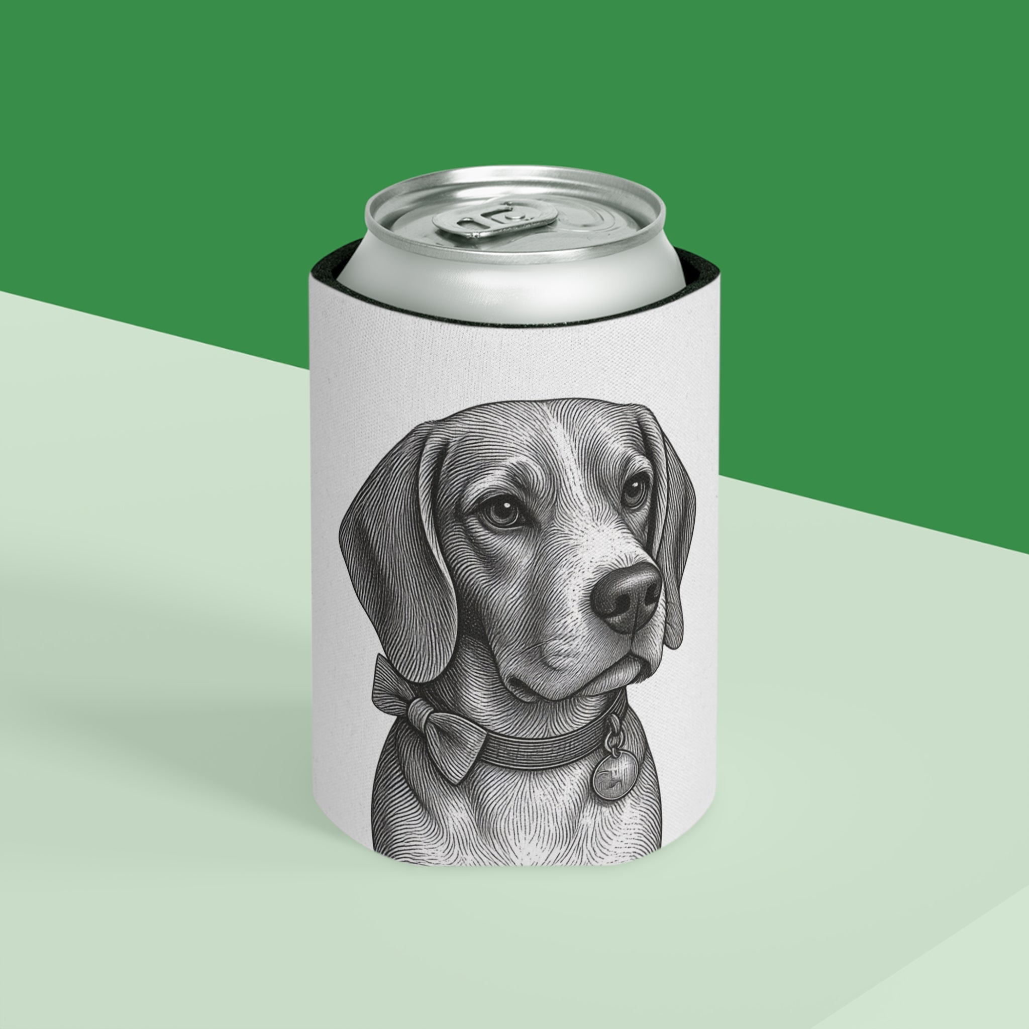 Beagle Can Cooler – Barry the Distinguished Bowtie Beagle
