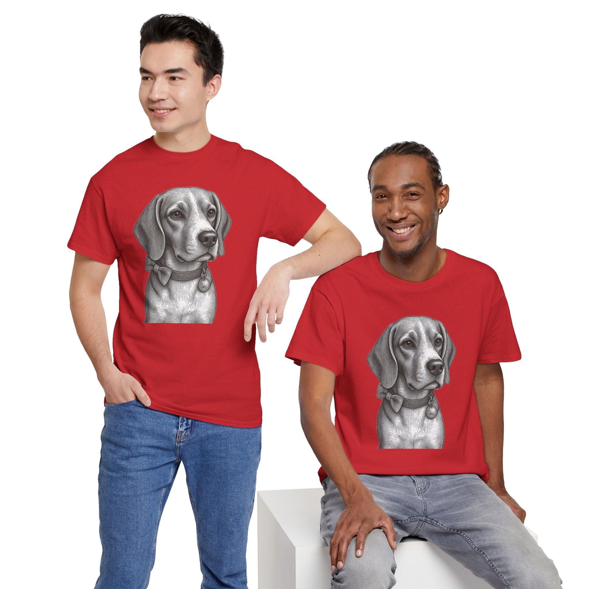 Beagle T Shirt, Bow Tie Beagle Shirt, Vintage Dog Lover Gift, Beagle Lover Gift, Black and White Beagle Portrait Tee