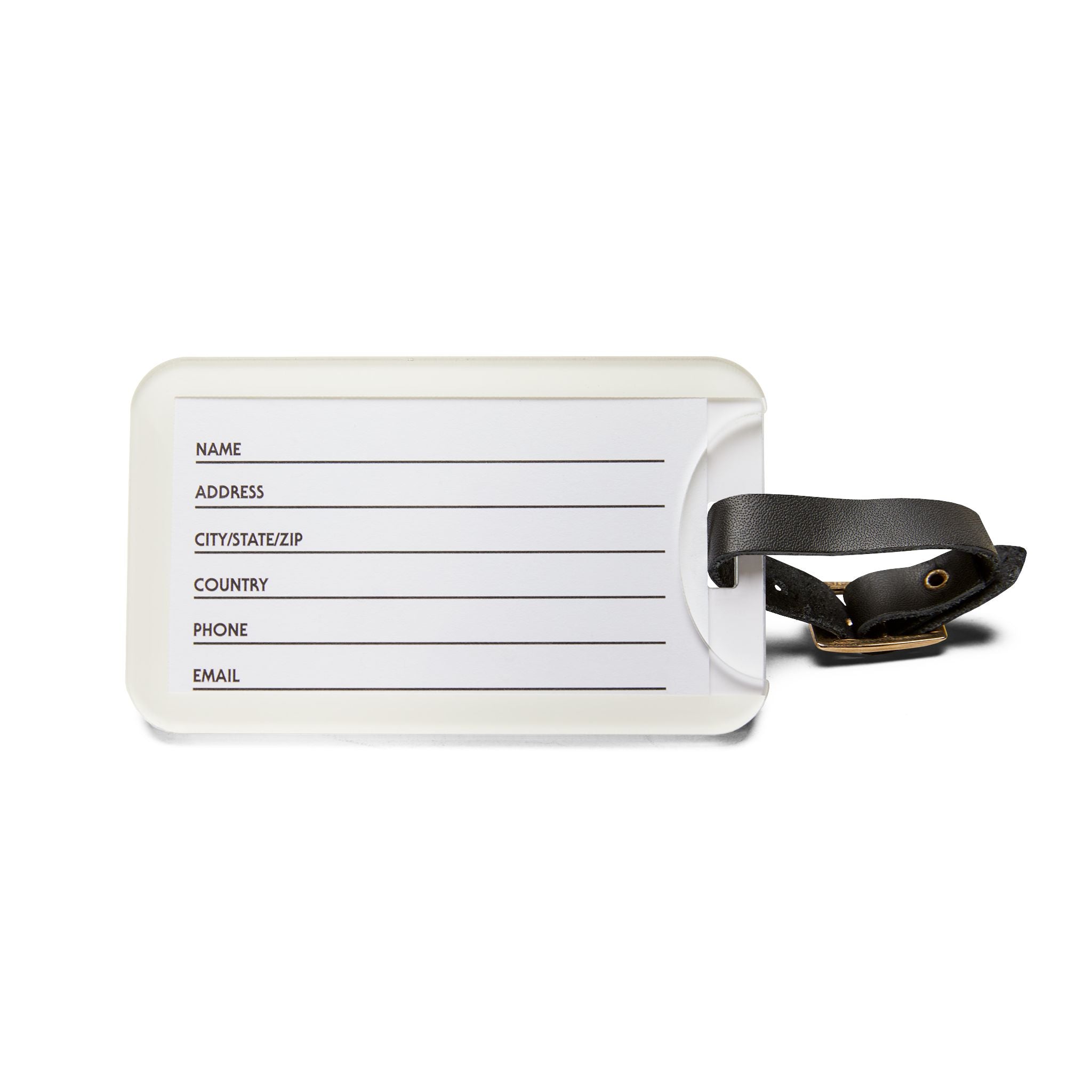 Beagle Holding Straw Hat Luggage Tag — Cute Travel Bag ID Tag for Dog Lovers