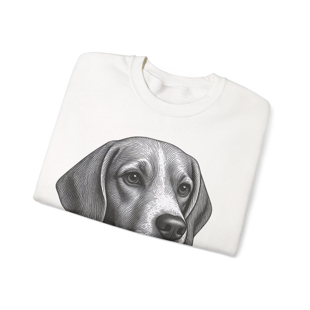 Beagle Portrait Crewneck Sweatshirt — Barry the Distinguished Bowtie Beagle