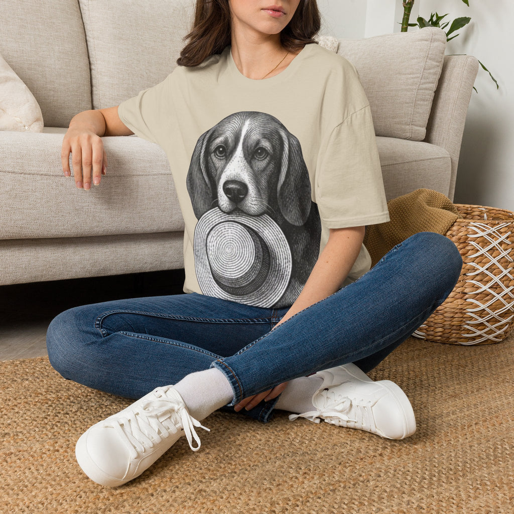Beagle Portrait T-Shirt — Realistic Dog Face Tee for Dog Lovers