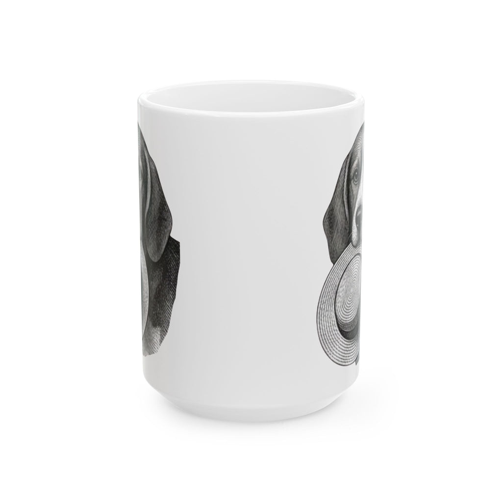 Beagle Ceramic Mug — Fergus the Hat Thief