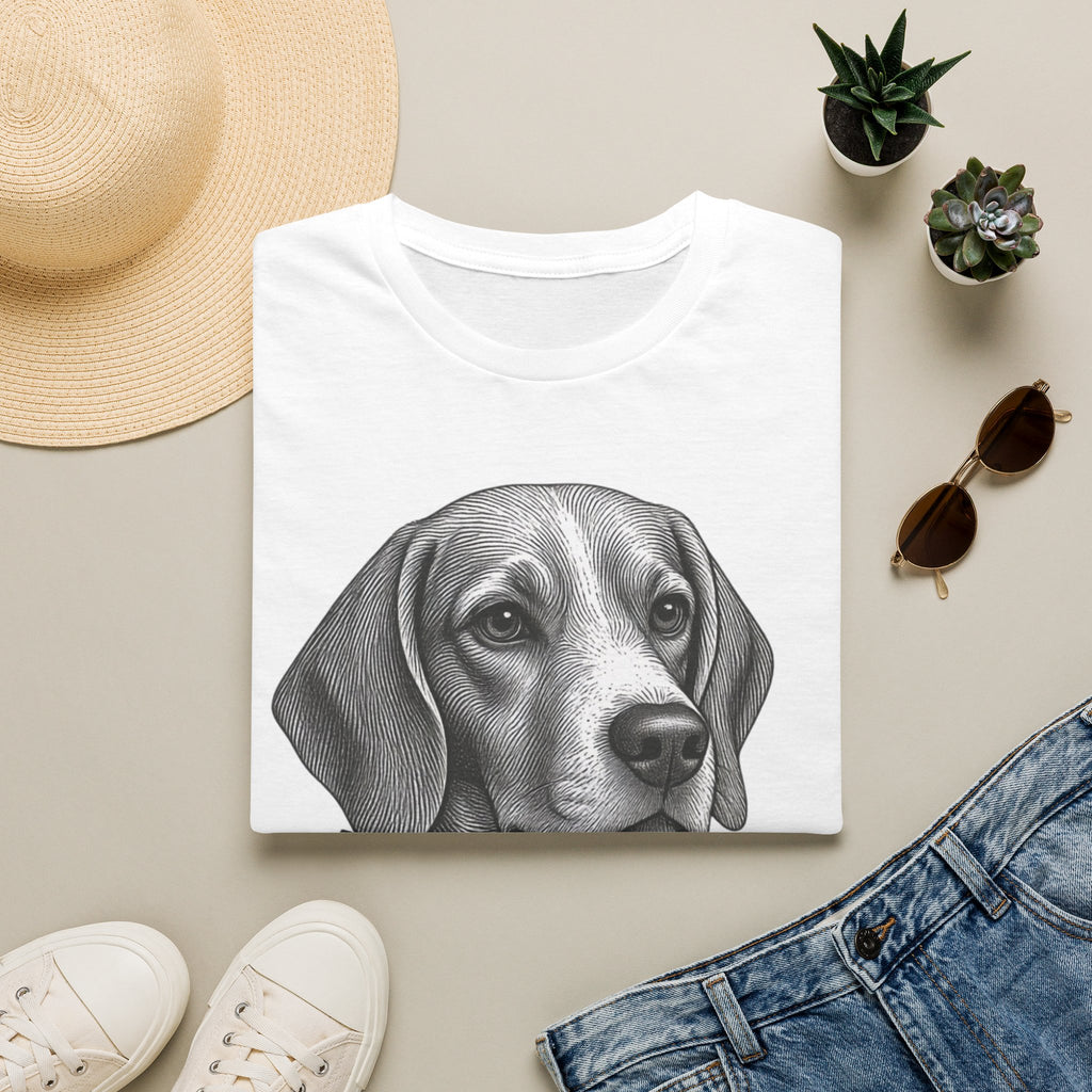 Beagle Portrait T-Shirt — Barry the Distinguished Bowtie Beagle