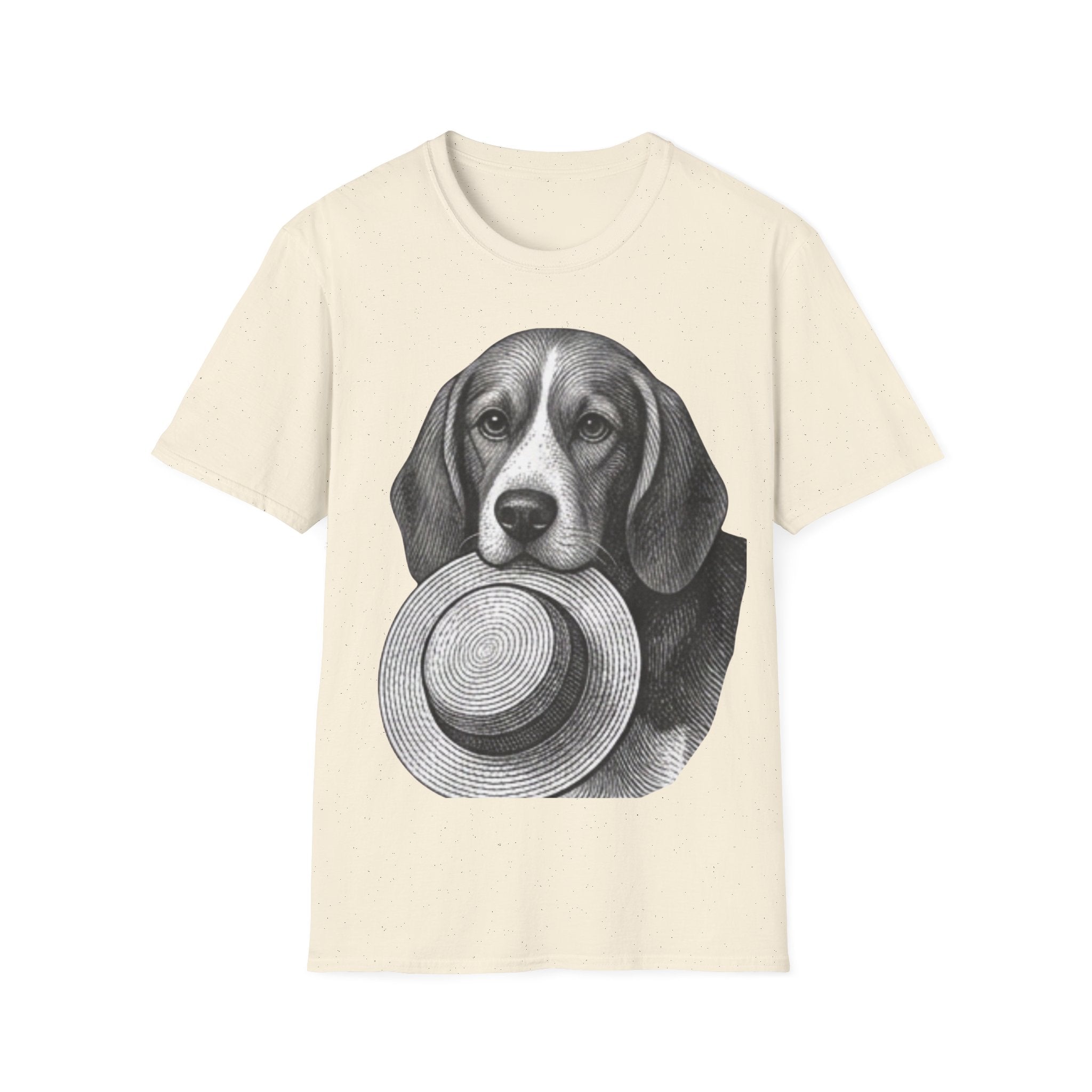Beagle Portrait T-Shirt — Realistic Dog Face Tee for Dog Lovers