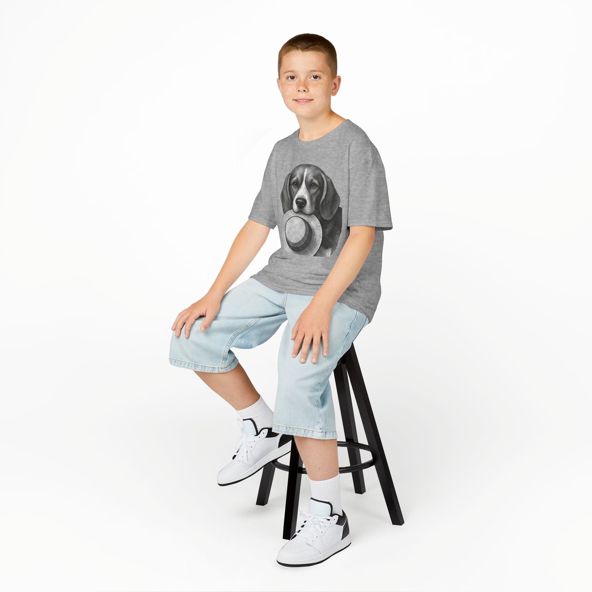 Beagle Kids Tee —Fergus the Hat Thief