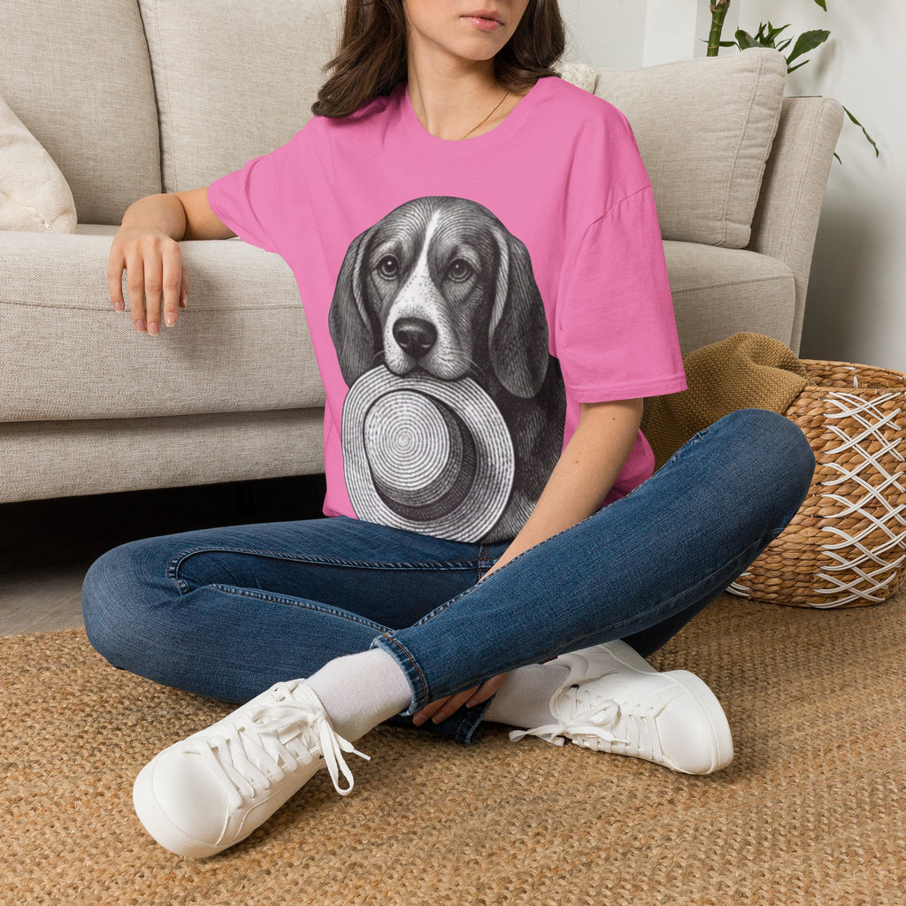 Beagle Portrait T-Shirt — Realistic Dog Face Tee for Dog Lovers
