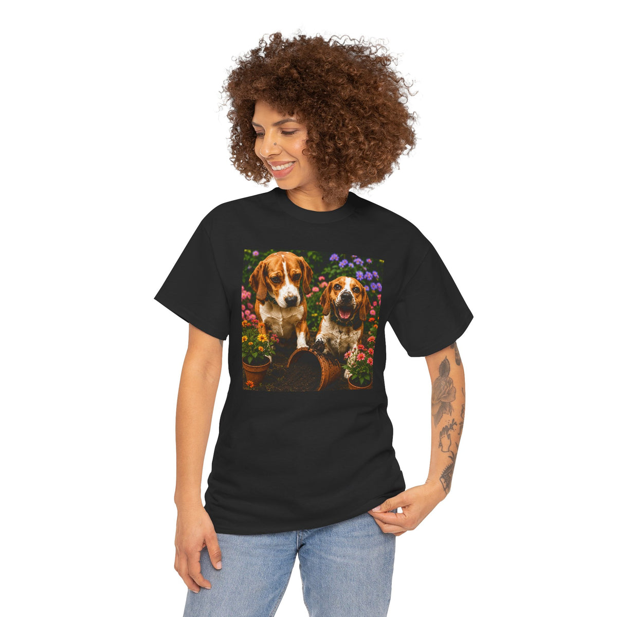 Beagle Garden T-Shirt, Beagle Lover Shirt, Funny Dog Mom Gift, Beagle Dog Shirt, Cute Beagle Gift, Dog Lover Tee