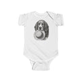 Baby Bodysuit — Vintage Beagle with Ball Graphic