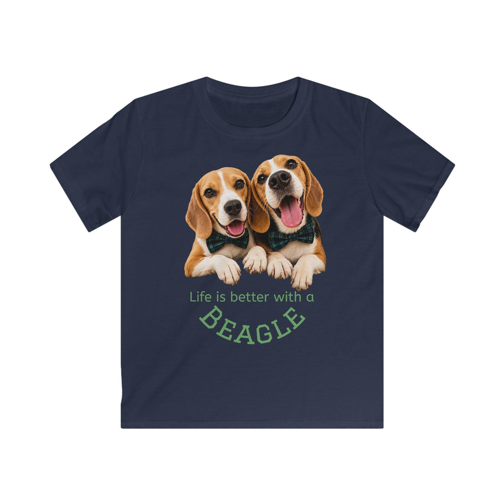 Beagle Kids T-Shirt — "Life is Better with a Beagle" Cute Puppy Tee