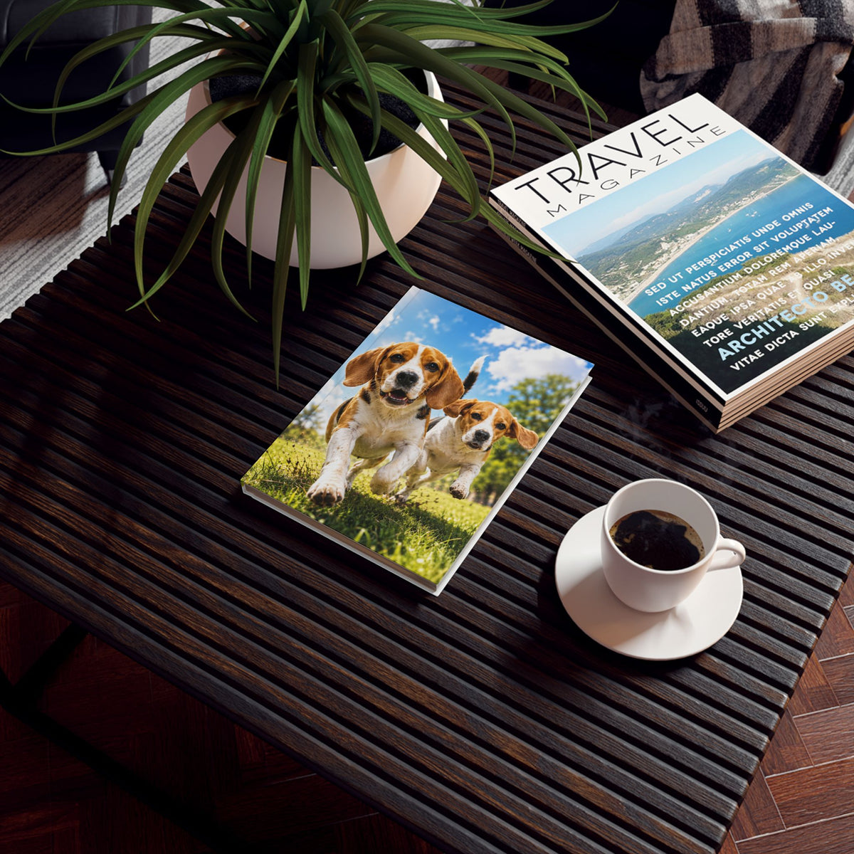 Beagle Shenanigans Hardback Journal — Playful Beagle Notebook for Dog Lovers