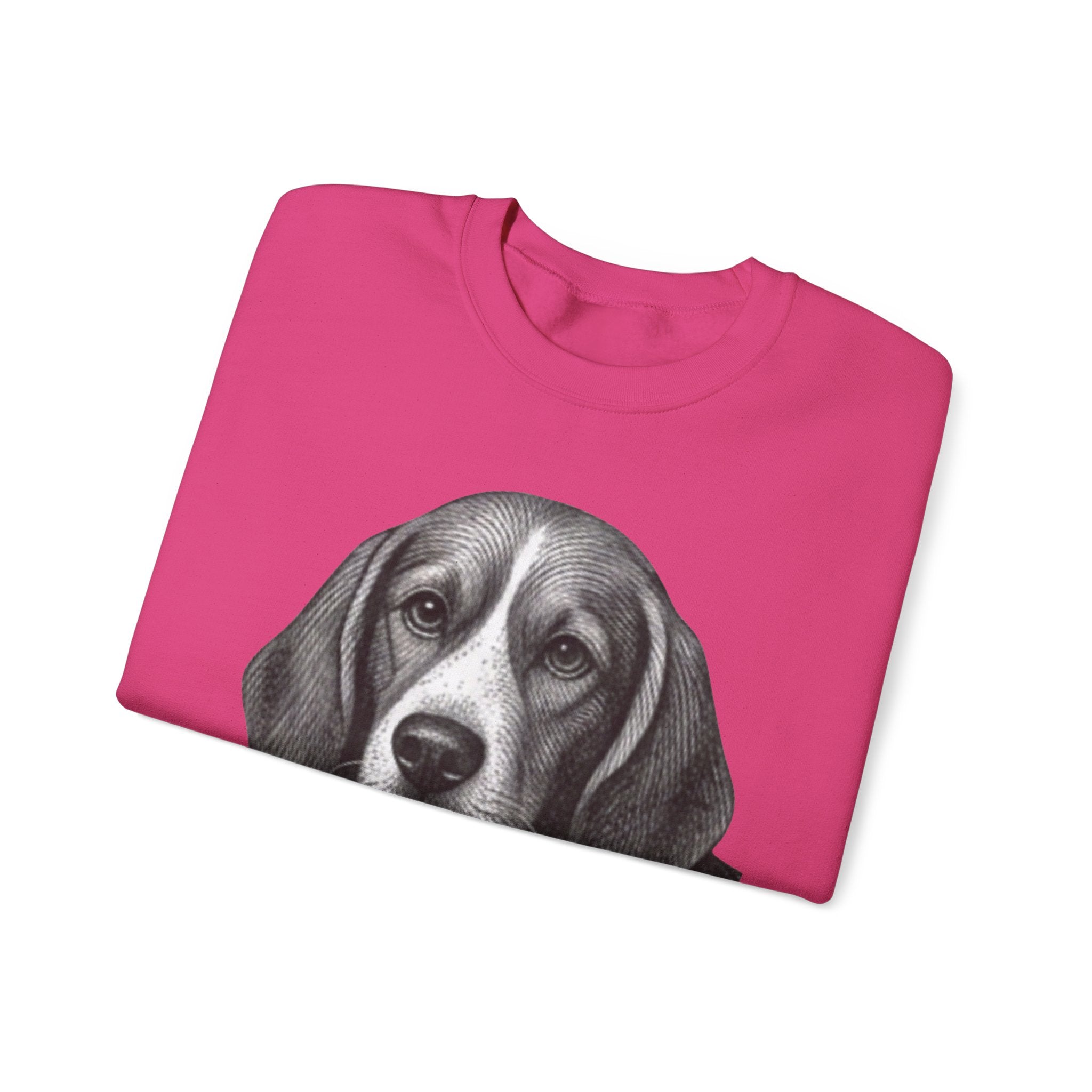 Beagle Holding Hat Crewneck Sweatshirt