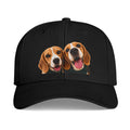 Beagle Duo Embroidered Cap – Cute Dog Hat for Pet Lovers