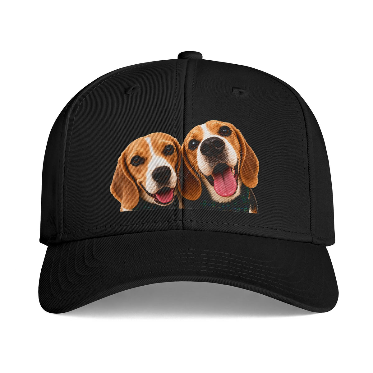 Beagle Duo Embroidered Cap – Cute Dog Hat for Pet Lovers