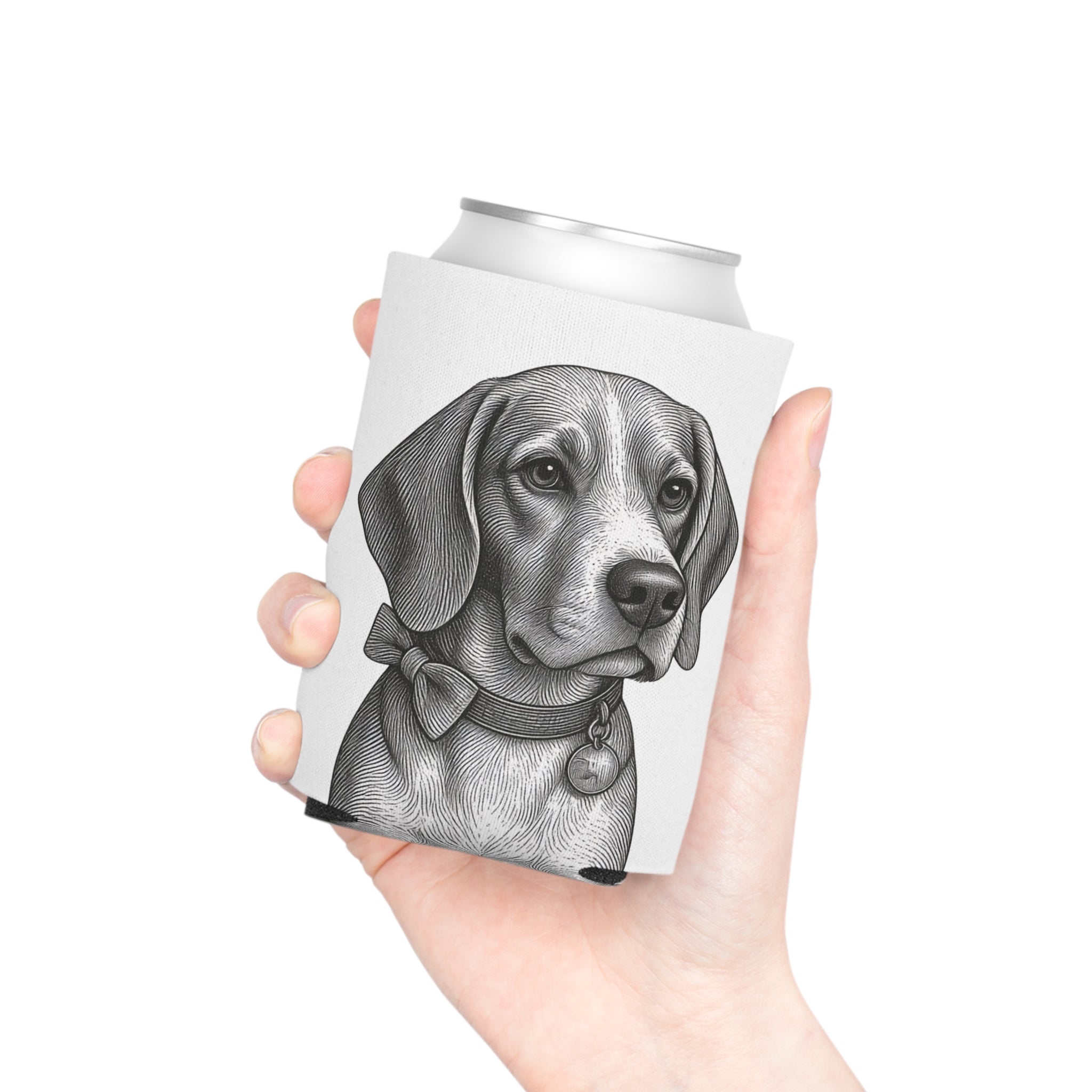 Beagle Can Cooler – Barry the Distinguished Bowtie Beagle