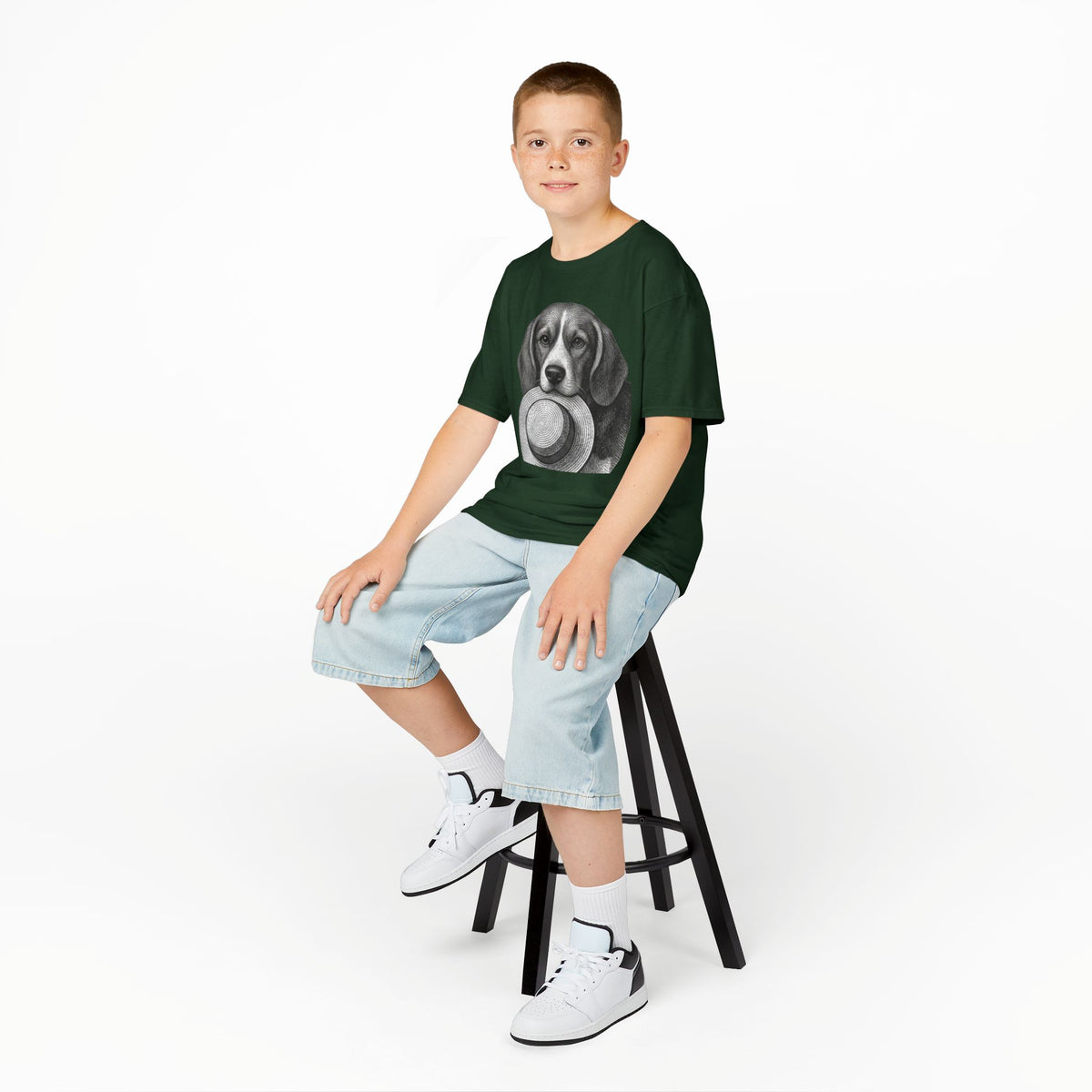 Beagle Kids Tee —Fergus the Hat Thief
