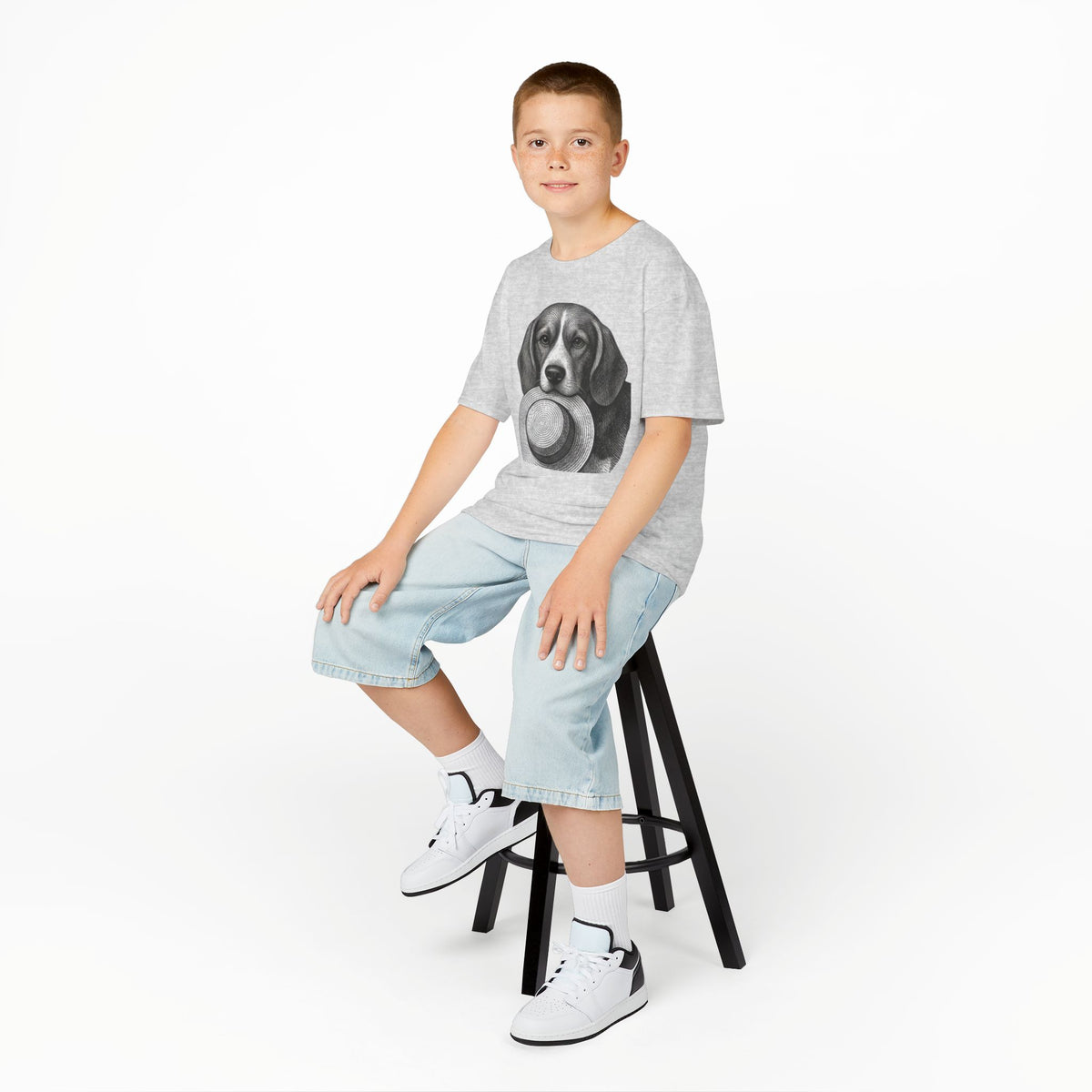 Beagle Kids Tee —Fergus the Hat Thief