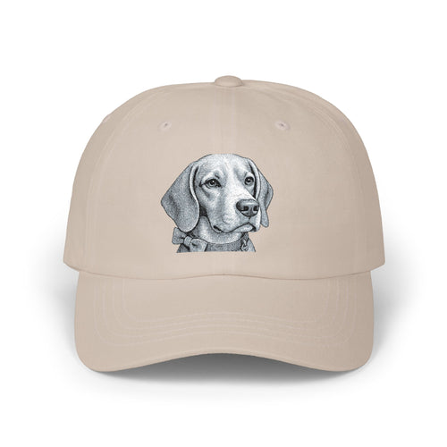 Beagle Baseball Cap — Barry the Distinguished Bowtie Beagle - Beagle Embroidered Dad