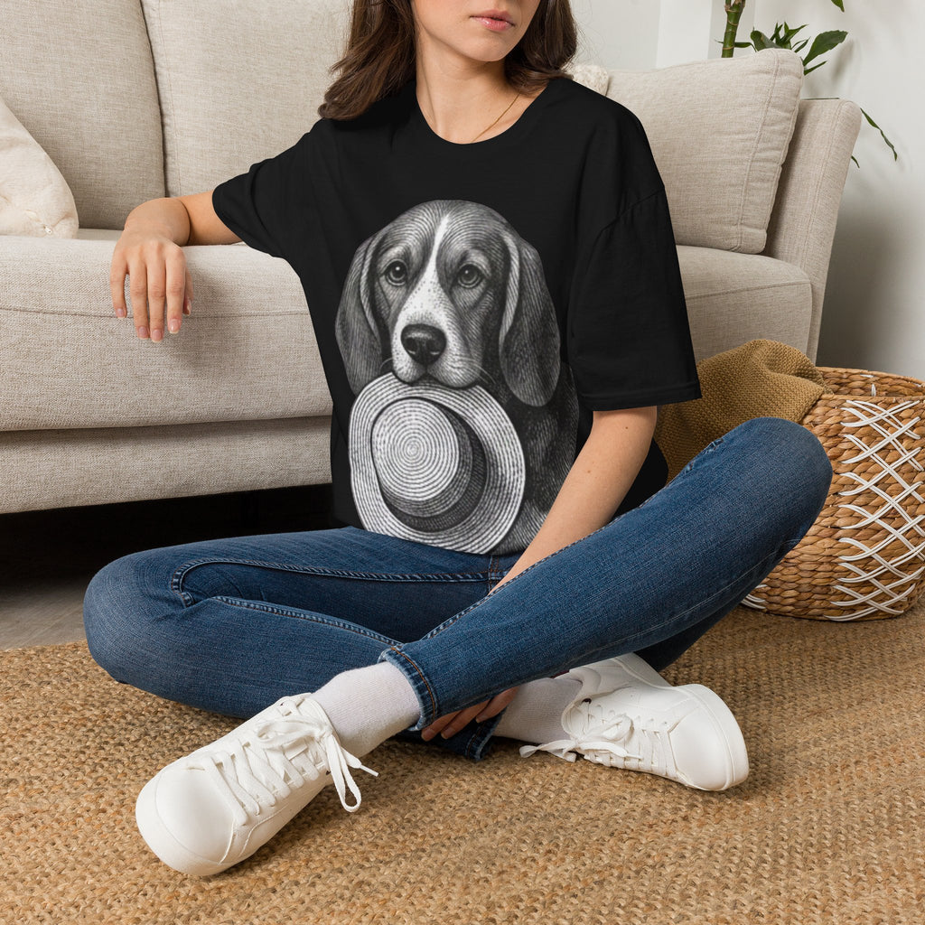 Beagle Portrait T-Shirt — Realistic Dog Face Tee for Dog Lovers