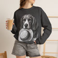 Beagle Holding Hat Crewneck Sweatshirt