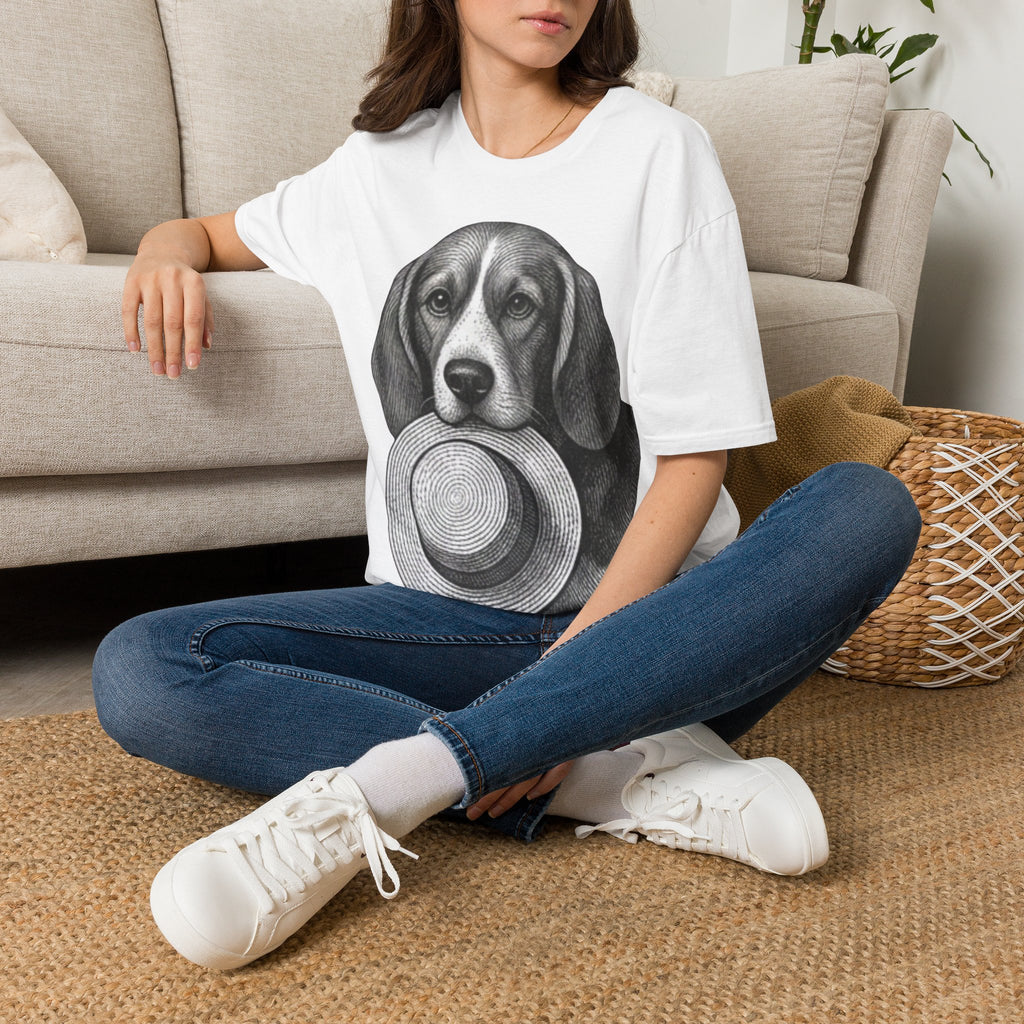 Beagle Portrait T-Shirt — Realistic Dog Face Tee for Dog Lovers