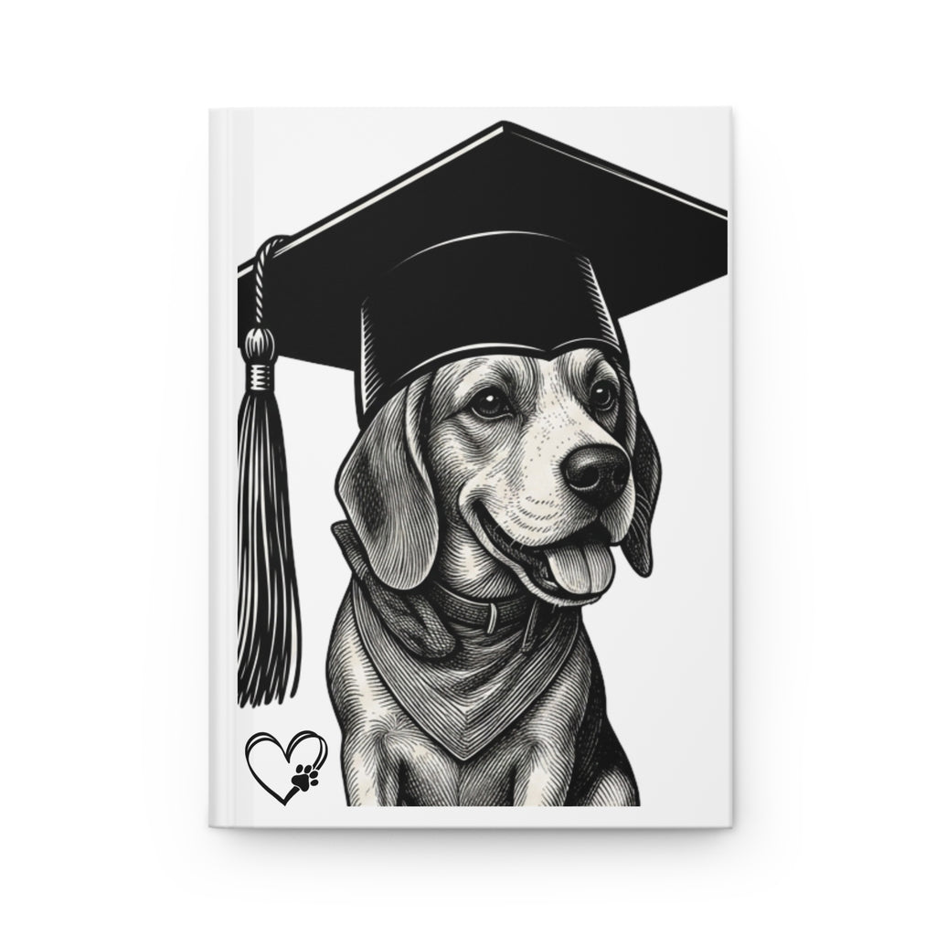 Beagle Graduation Journal — Lined Hardcover Notebook for Grad Gifts & Dog Lovers