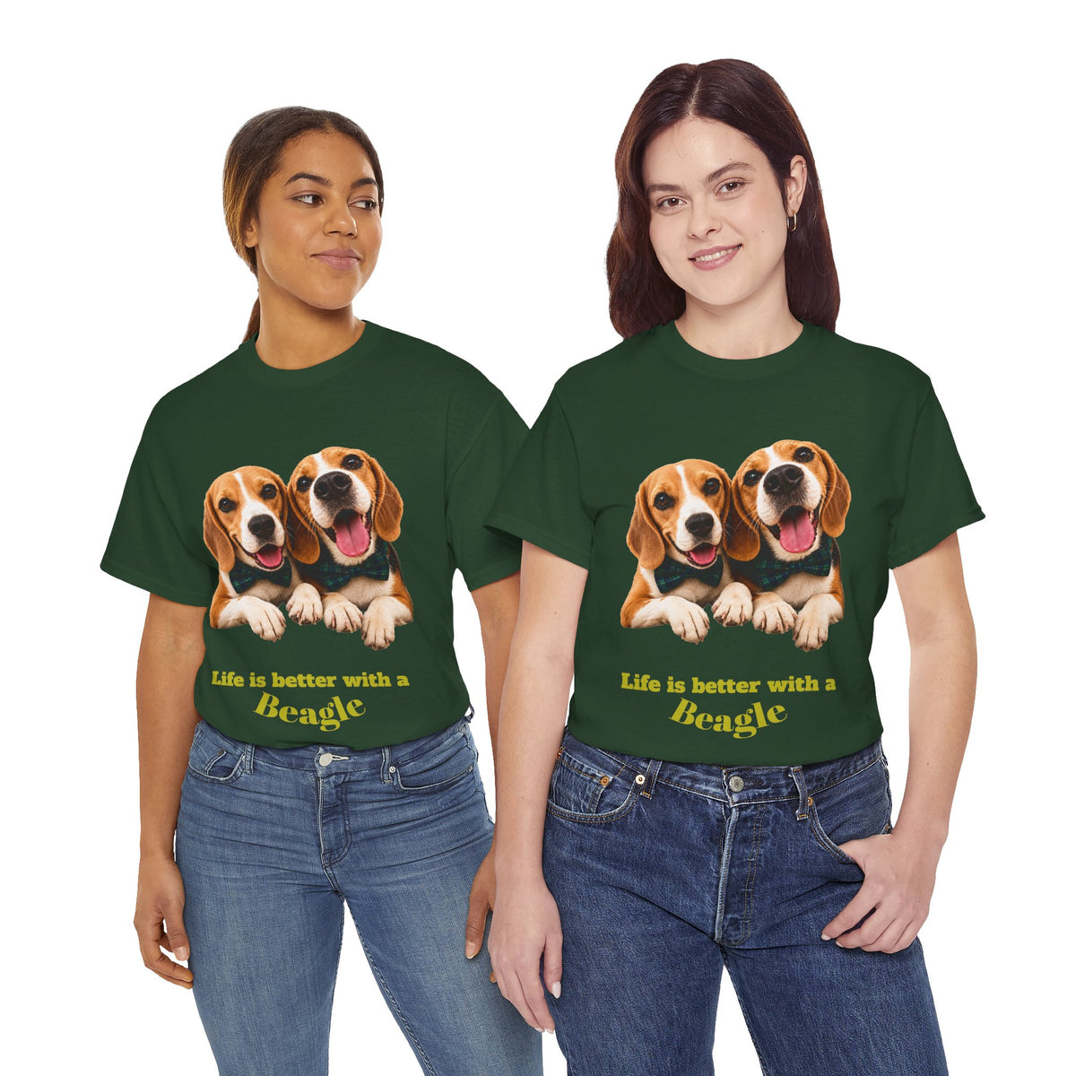 Beagle Dogs T-Shirt — "Life is Better with a Beagle" Cute Pet Lover Tee