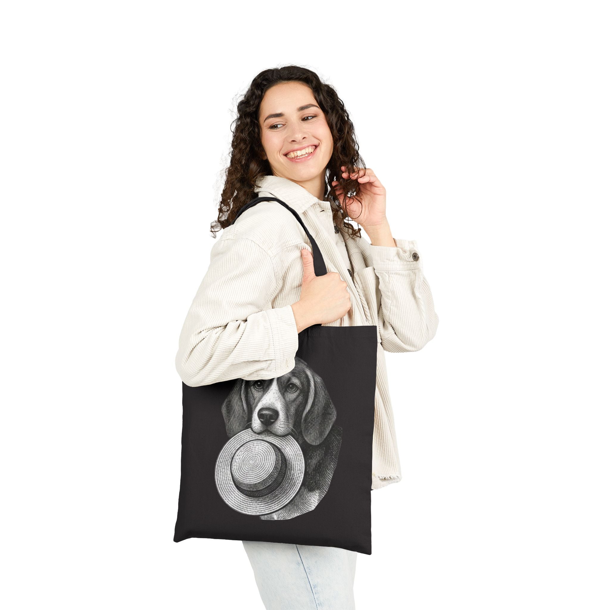Beagle Tote Bag — Fergus the Hat Thief