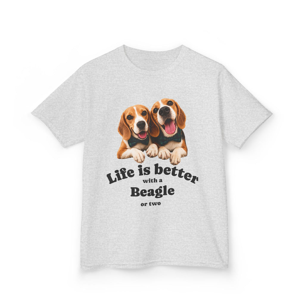 Kids T-Shirt - "Life is Better with a Beagle or Two" Cute Beagle Graphic Tee for Children