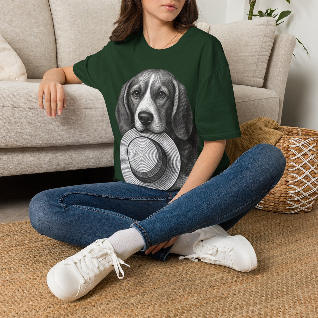 Beagle Portrait T-Shirt — Realistic Dog Face Tee for Dog Lovers