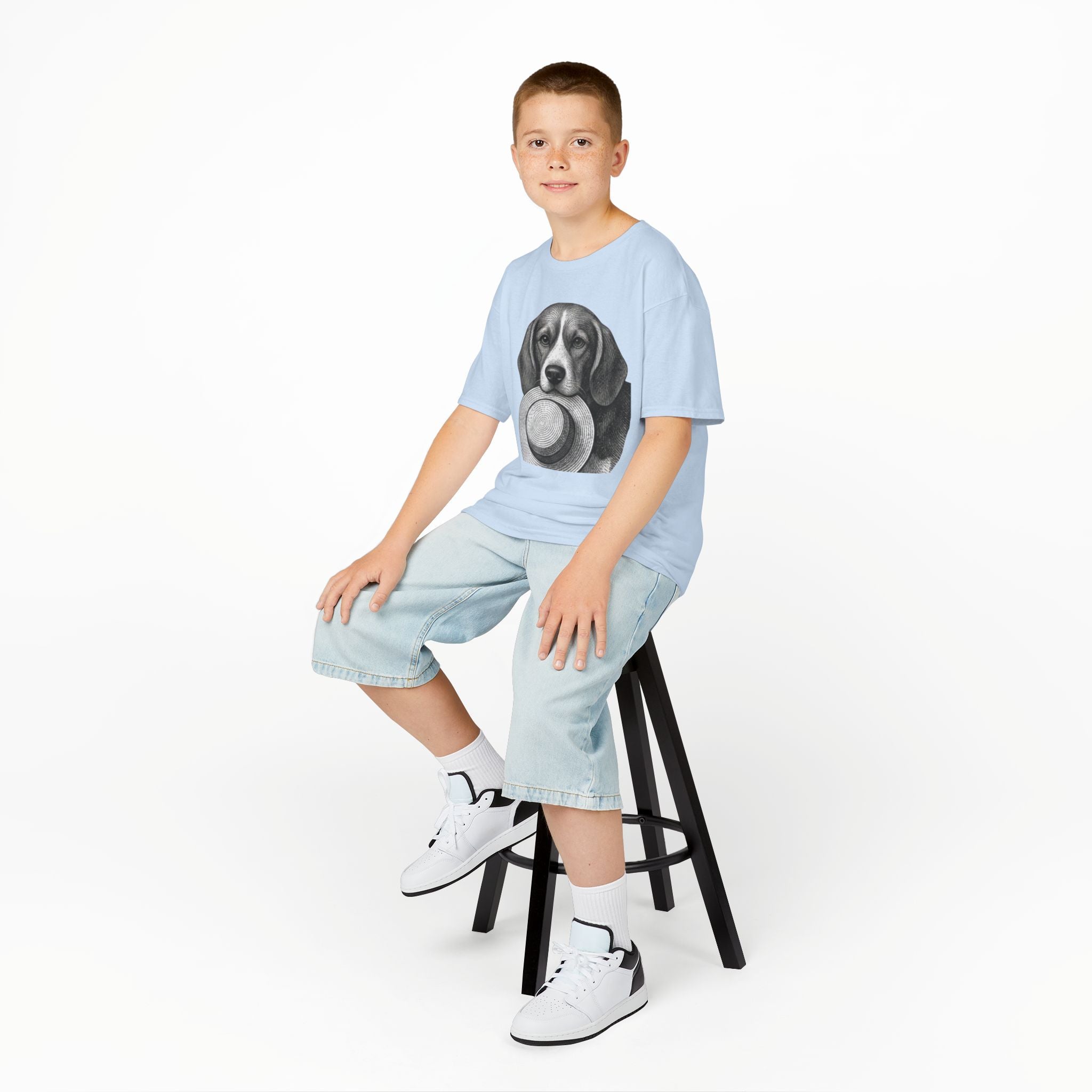Beagle Kids Tee —Fergus the Hat Thief