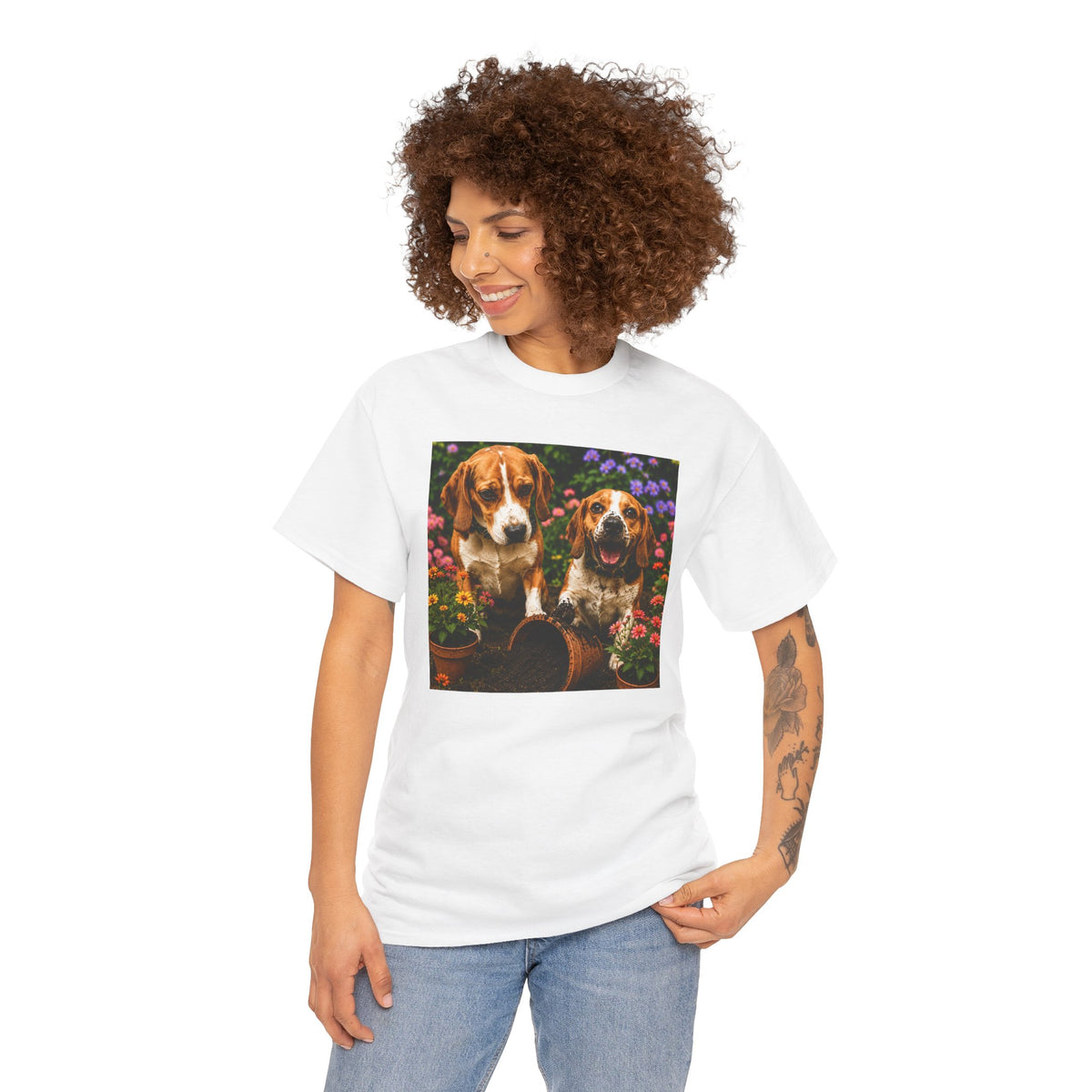 Beagle Garden T-Shirt, Beagle Lover Shirt, Funny Dog Mom Gift, Beagle Dog Shirt, Cute Beagle Gift, Dog Lover Tee
