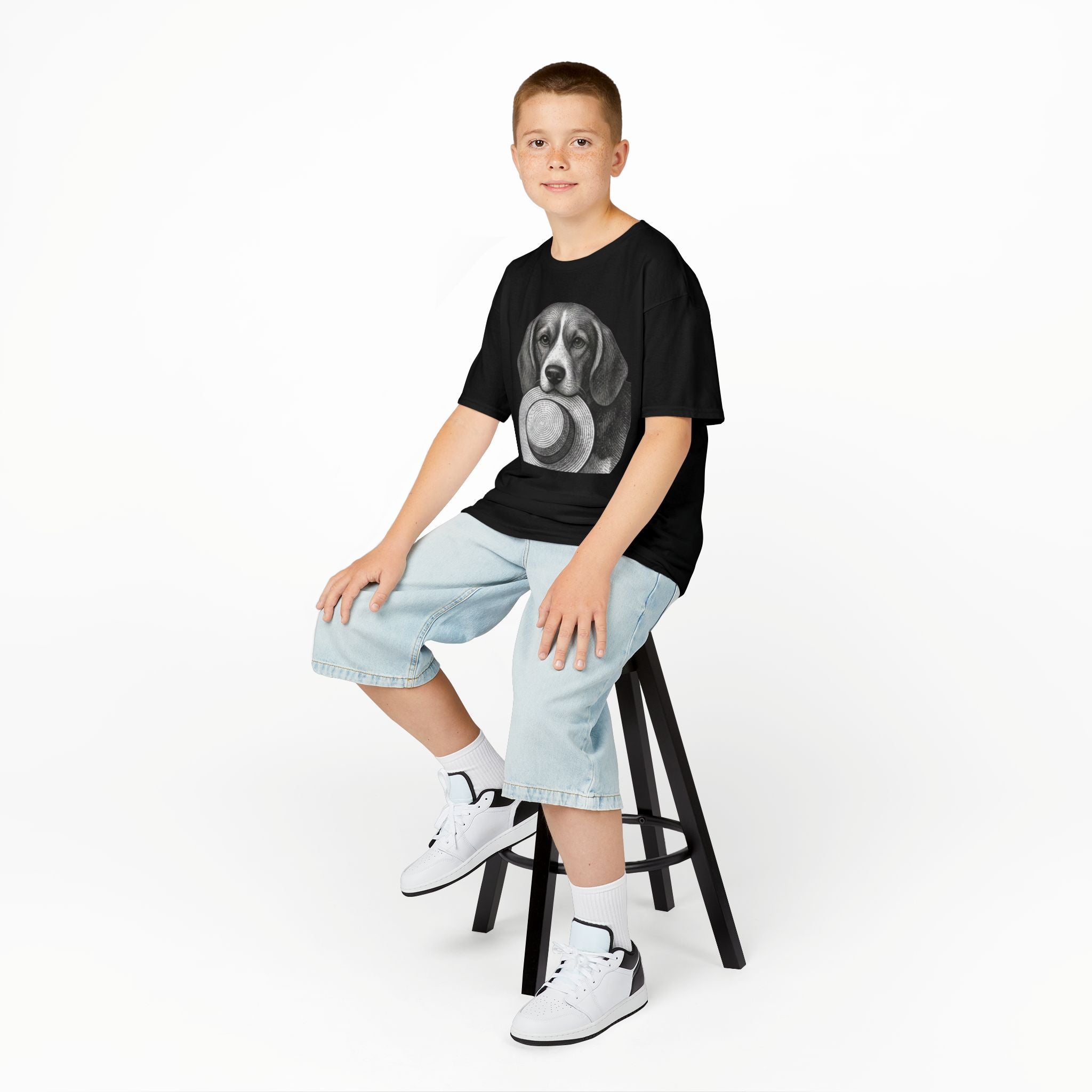 Beagle Kids Tee —Fergus the Hat Thief