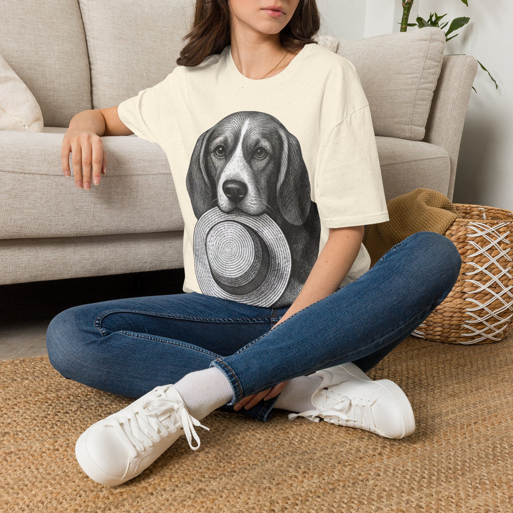 Beagle Portrait T-Shirt — Realistic Dog Face Tee for Dog Lovers