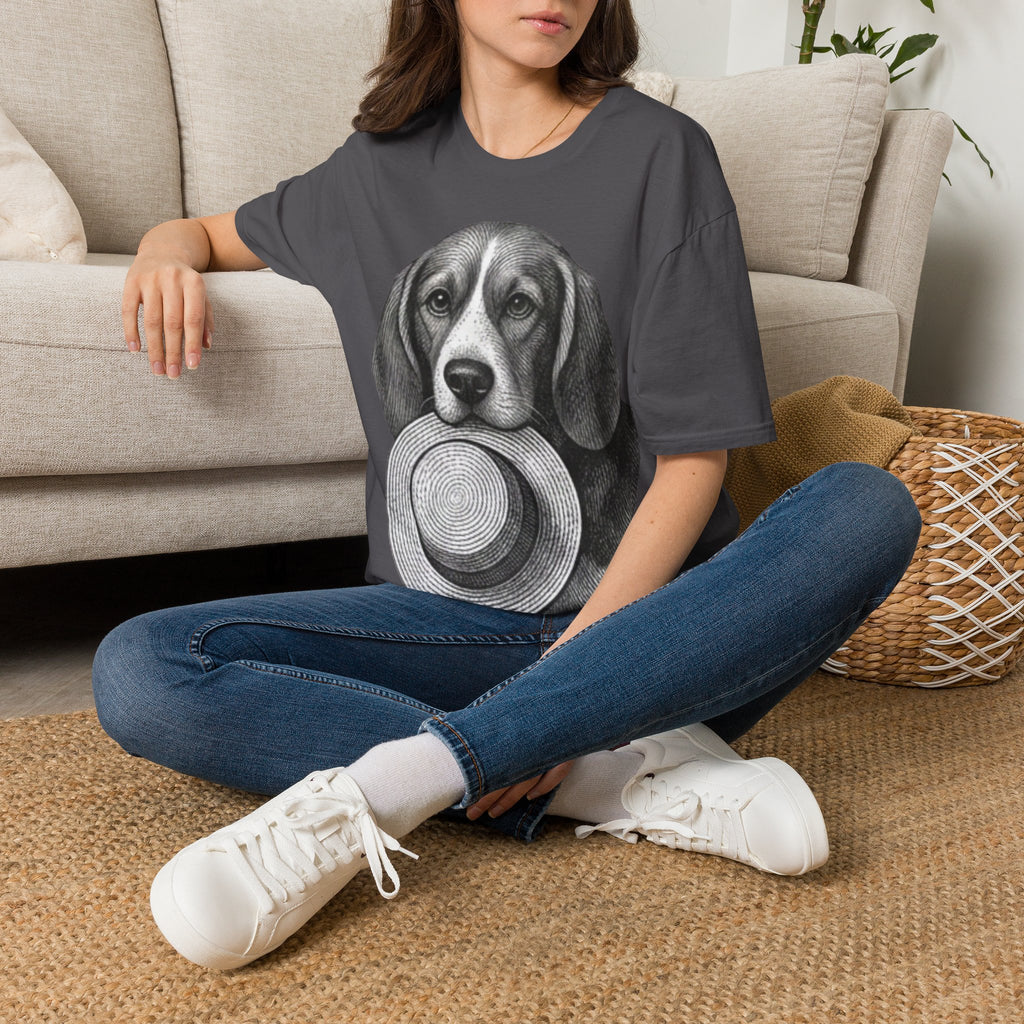 Beagle Portrait T-Shirt — Realistic Dog Face Tee for Dog Lovers