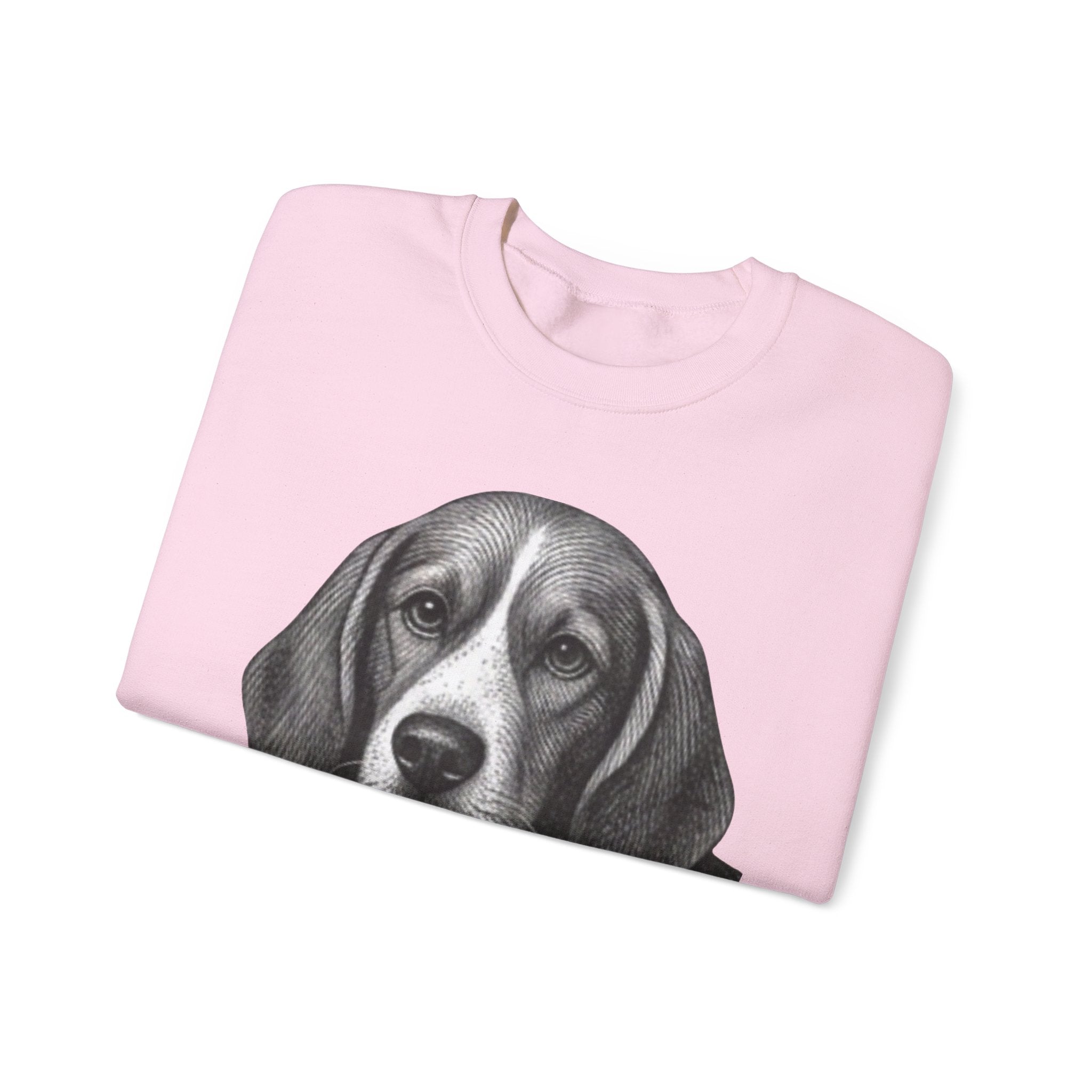 Beagle Holding Hat Crewneck Sweatshirt