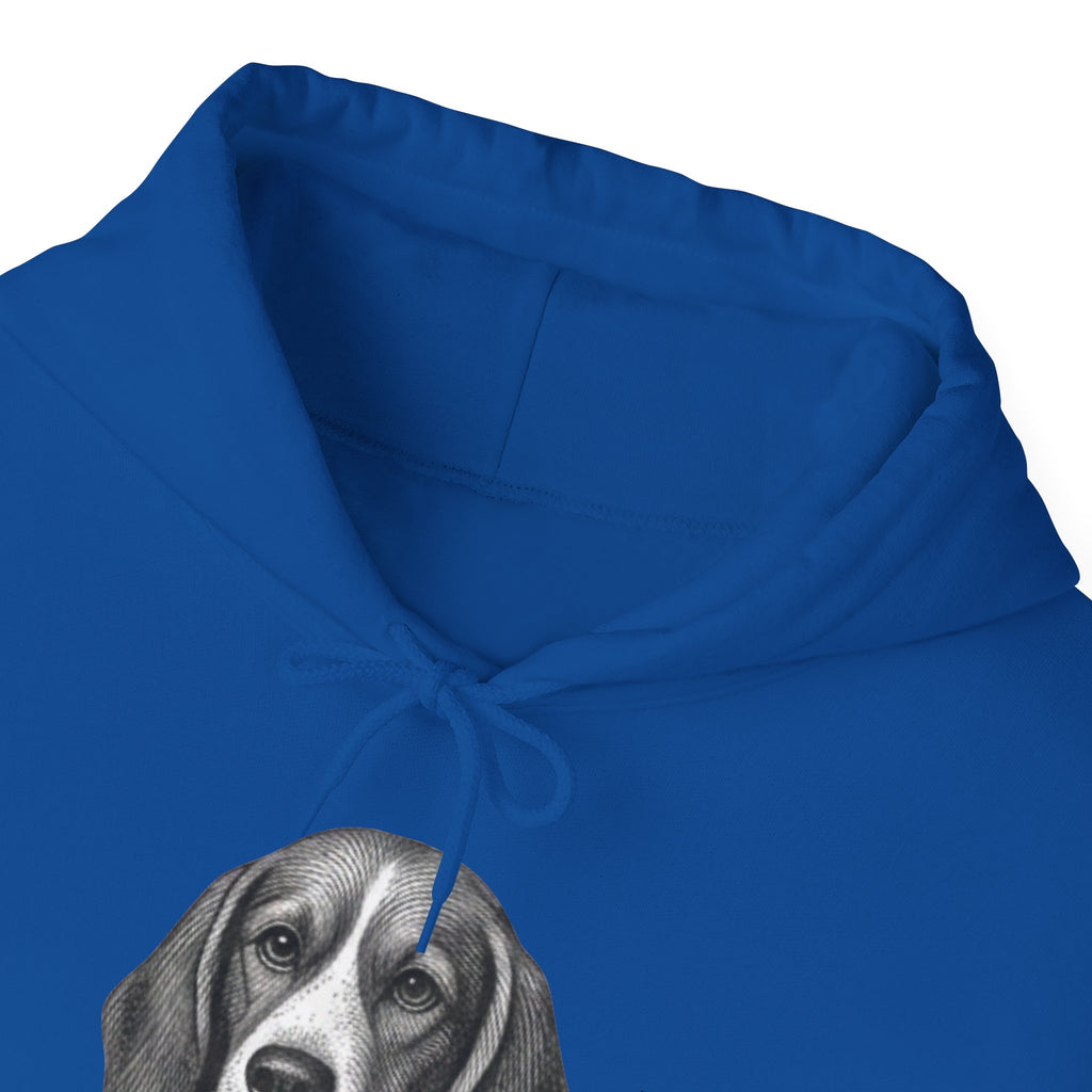 Beagle with Hat Hoodie – Cute Dog Illustration Pullover