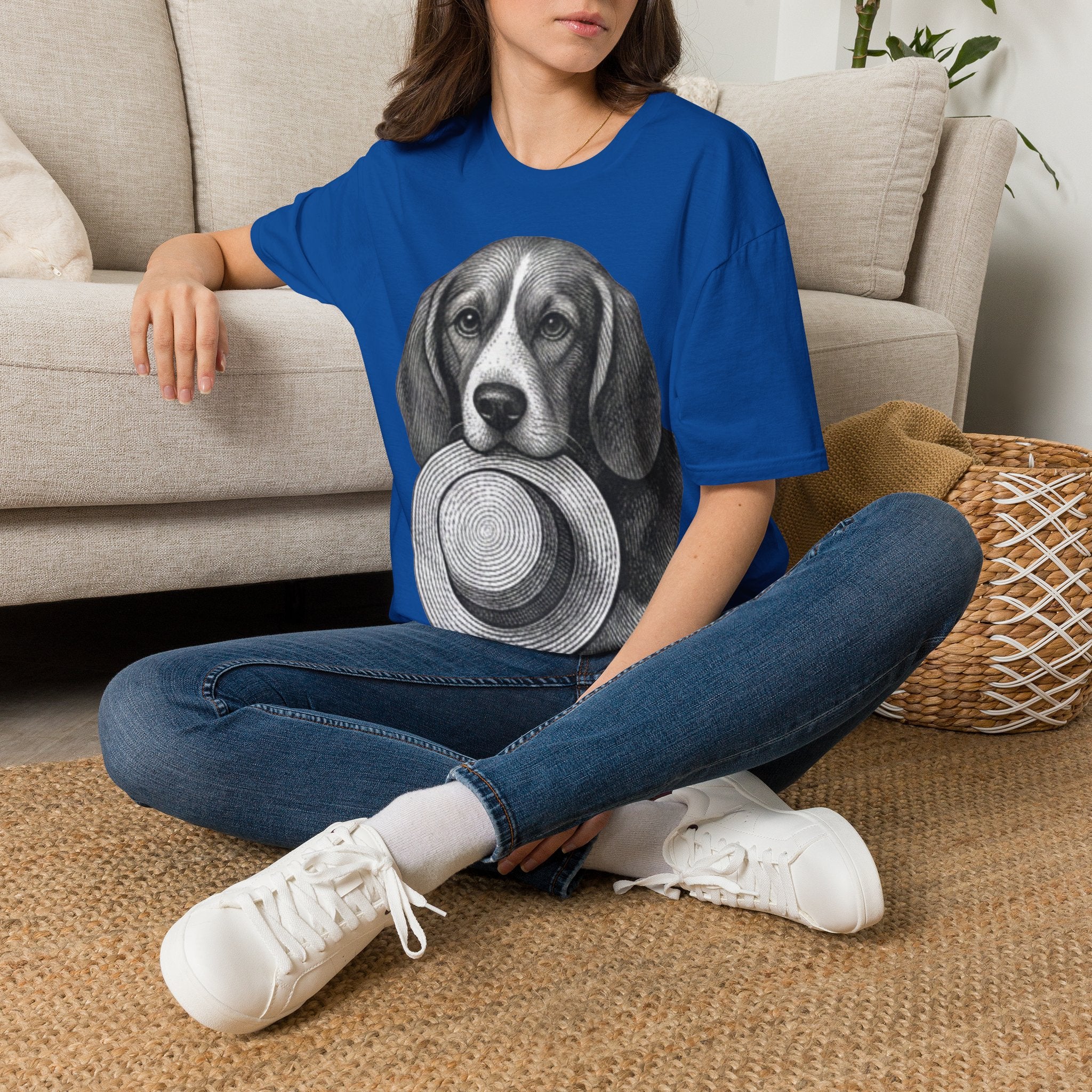 Beagle Portrait T-Shirt — Realistic Dog Face Tee for Dog Lovers