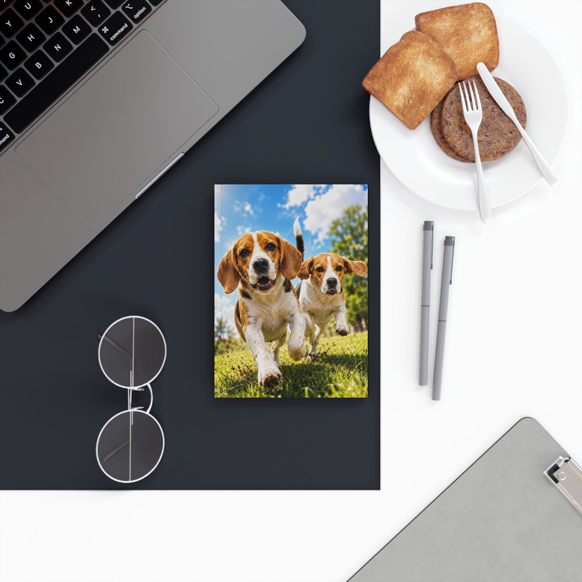 Beagle Shenanigans Hardback Journal — Playful Beagle Notebook for Dog Lovers