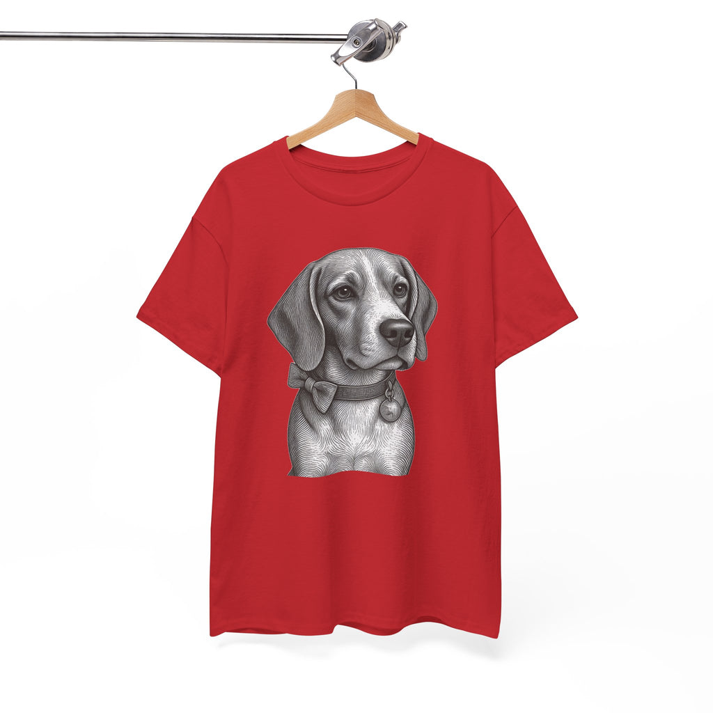Beagle T Shirt, Bow Tie Beagle Shirt, Vintage Dog Lover Gift, Beagle Lover Gift, Black and White Beagle Portrait Tee