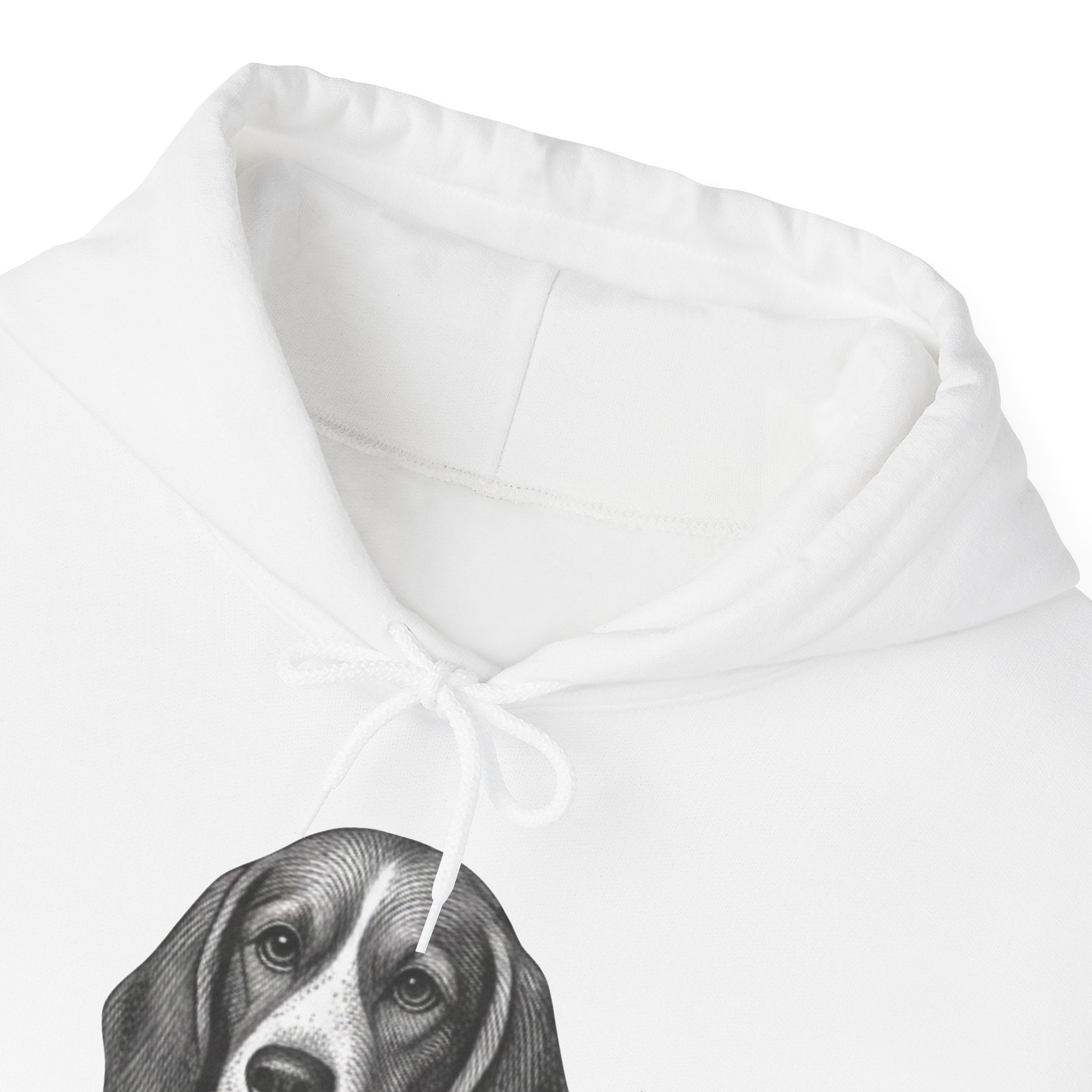 Beagle with Hat Hoodie – Cute Dog Illustration Pullover