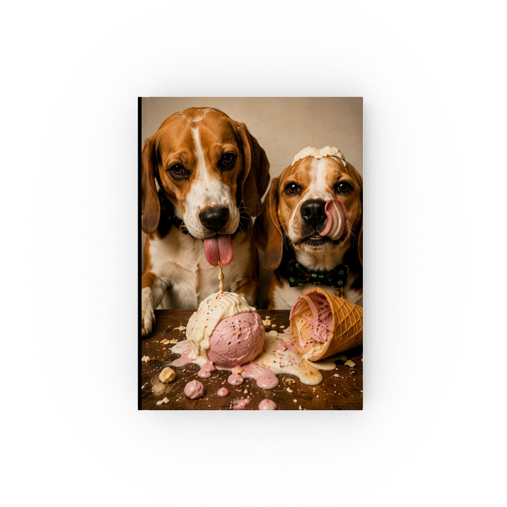 Beagle Ice Cream Journal — Hardback Notebook for Dog Lovers