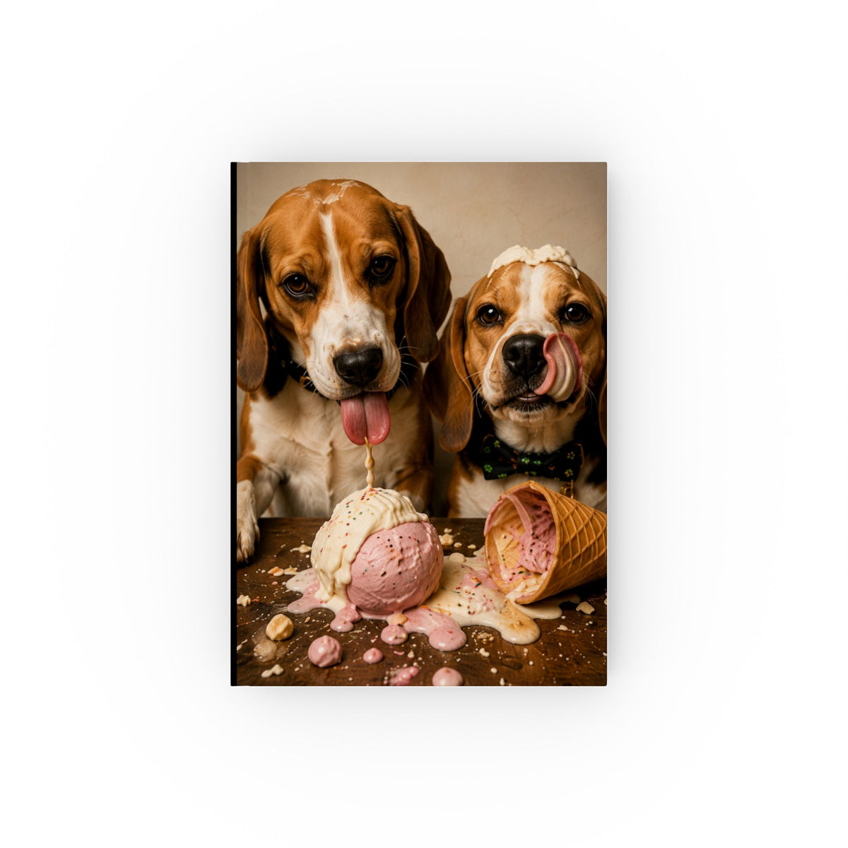 Beagle Ice Cream Journal — Hardback Notebook for Dog Lovers