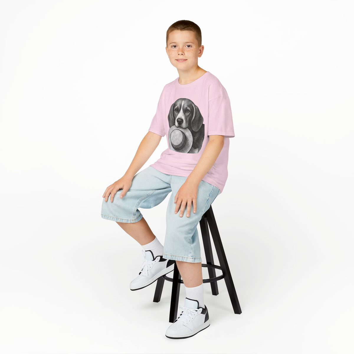 Beagle Kids Tee —Fergus the Hat Thief