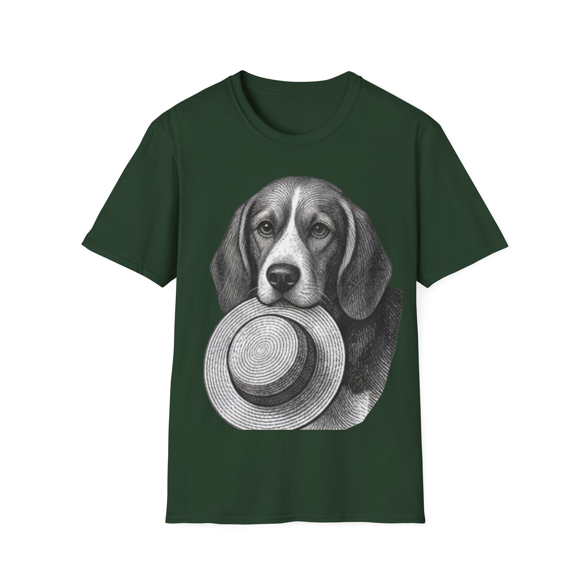 Beagle Portrait T-Shirt — Realistic Dog Face Tee for Dog Lovers