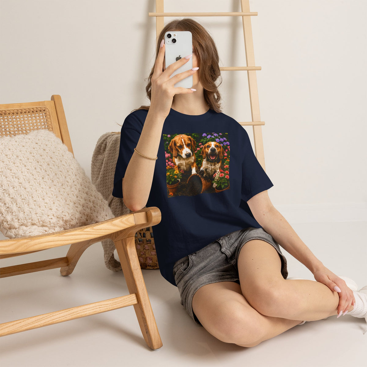 Beagle Garden T-Shirt, Beagle Lover Shirt, Funny Dog Mom Gift, Beagle Dog Shirt, Cute Beagle Gift, Dog Lover Tee