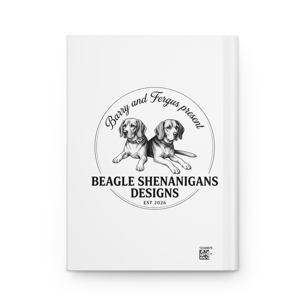Beagle Portrait Hardcover Journal — Lined Notebook for Dog Lovers