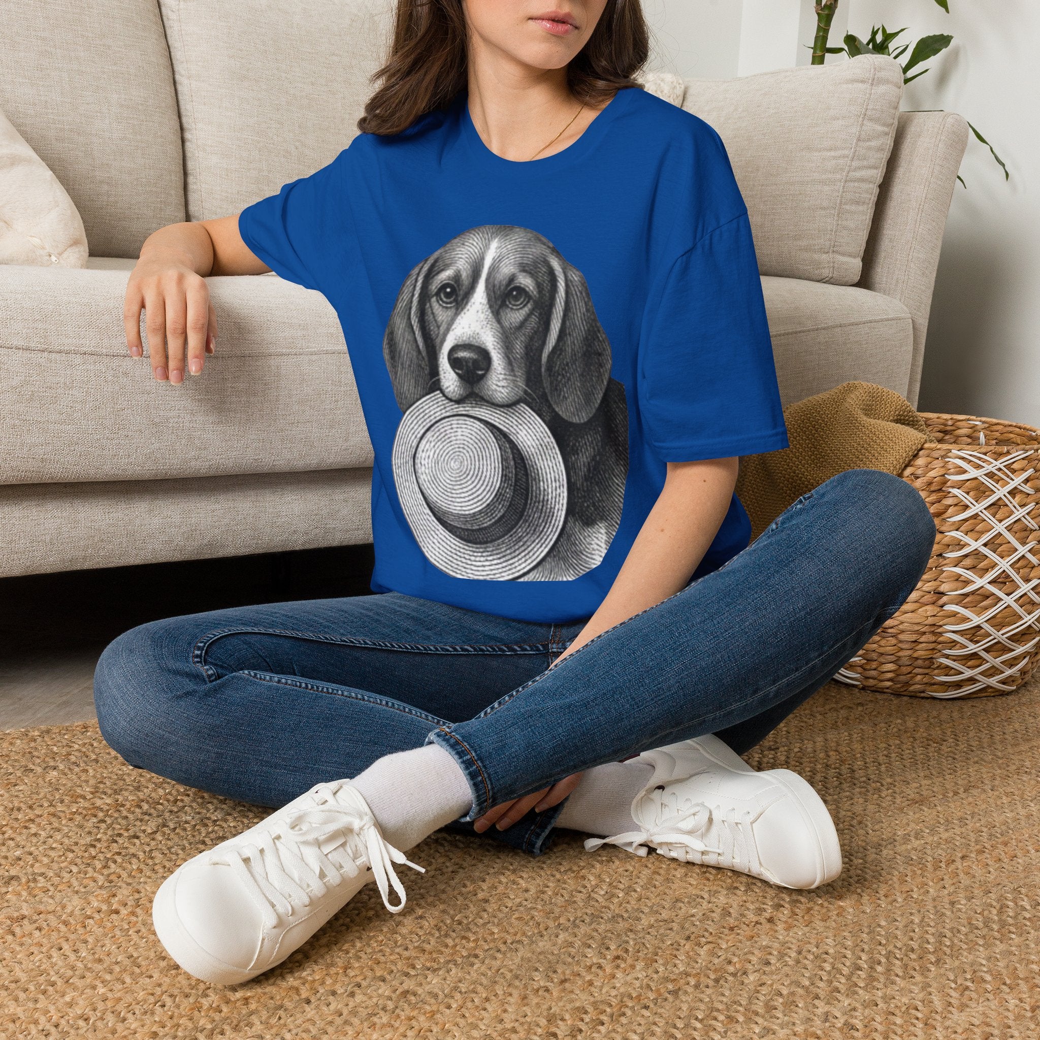 Beagle Portrait T-Shirt — Realistic Dog Face Tee for Dog Lovers
